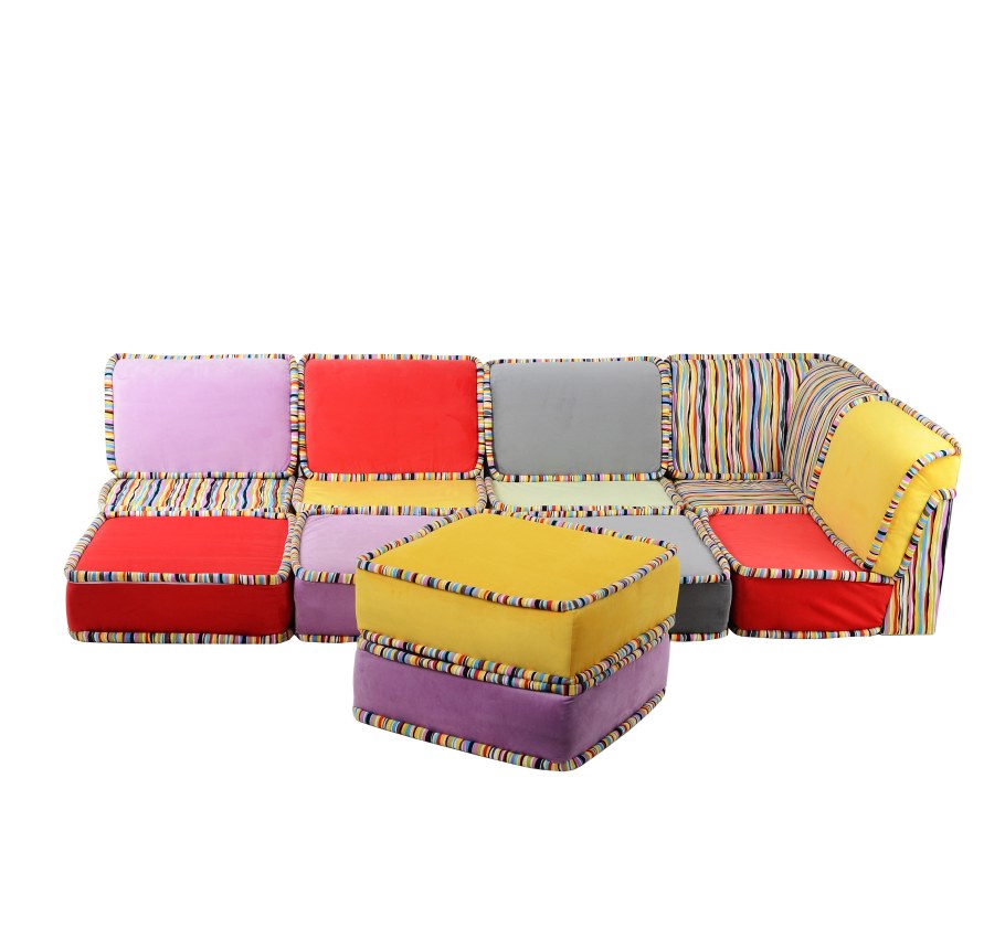 Модульный диван из восьми модулей