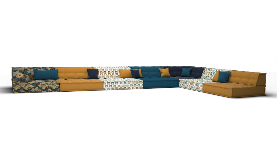 Бескаркасный модульный диван