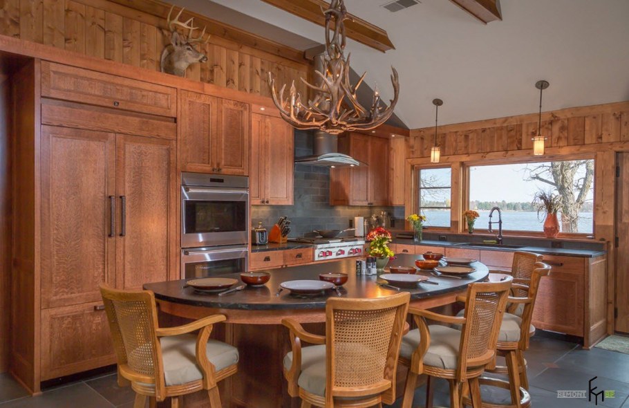 Кухня в охотничьем стиле