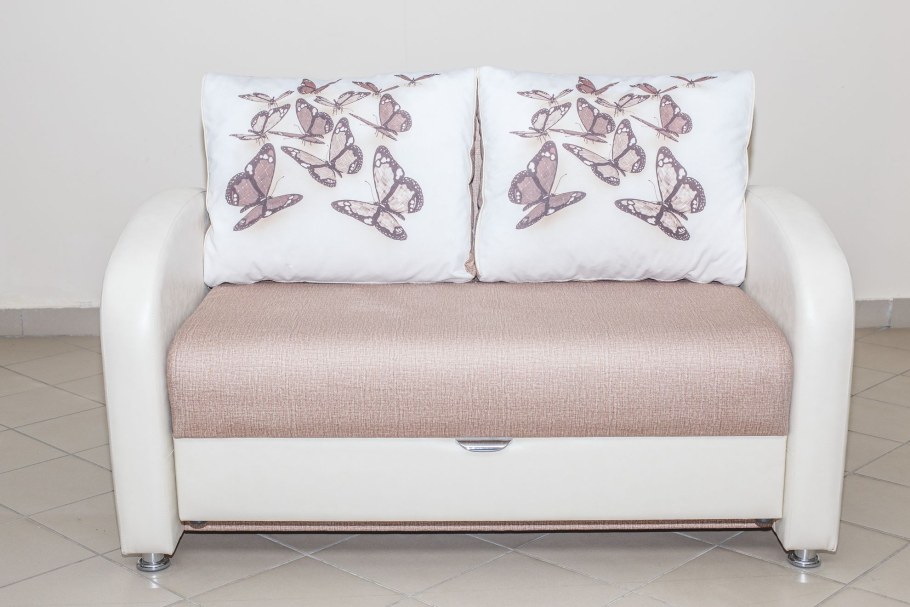 Диван Малютка эко-кожа белый