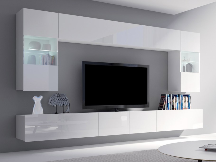 Стенка Каролина белая