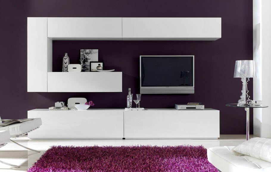 Стенка в гостиную в современном стиле