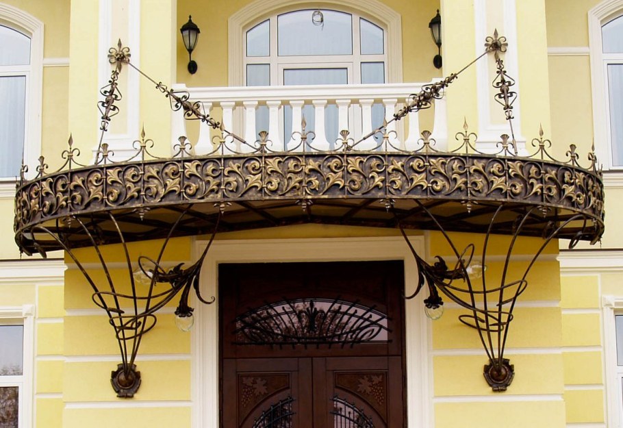 Козырек ковка