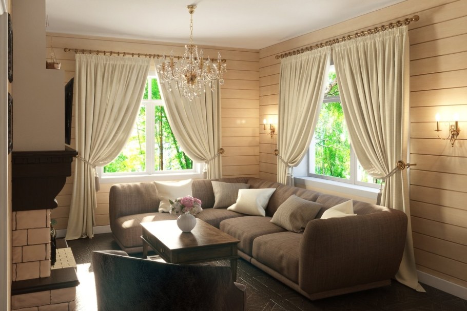 Занавески в дачный домик