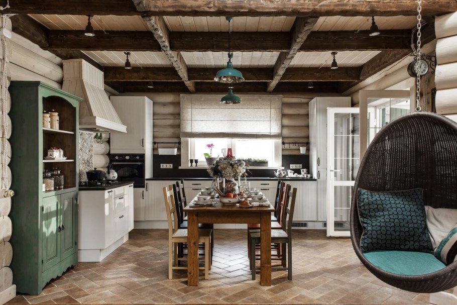 Интерьер в Тосканском стиле в загородном доме