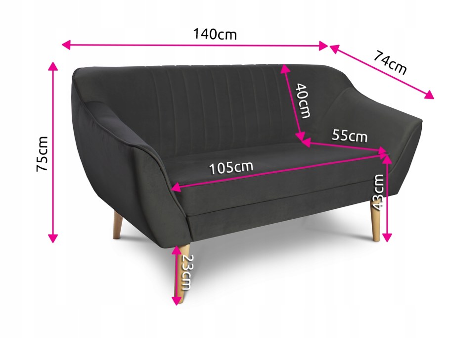 Высота дивана на ножках