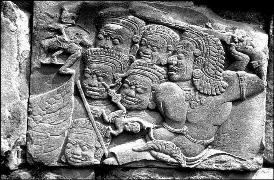 Барельефы храмов древней Индии