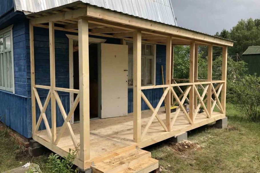 Каркасная веранда