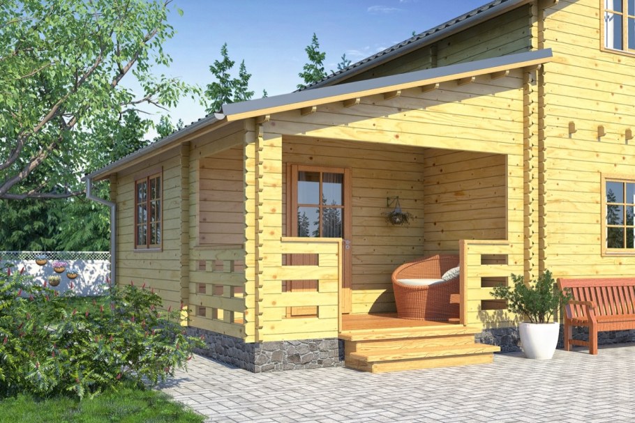 Веранда из бруса