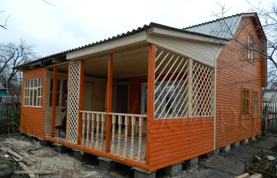 Угловые террасы пристроенные к дому