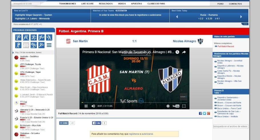 Спортивные трансляции livetv