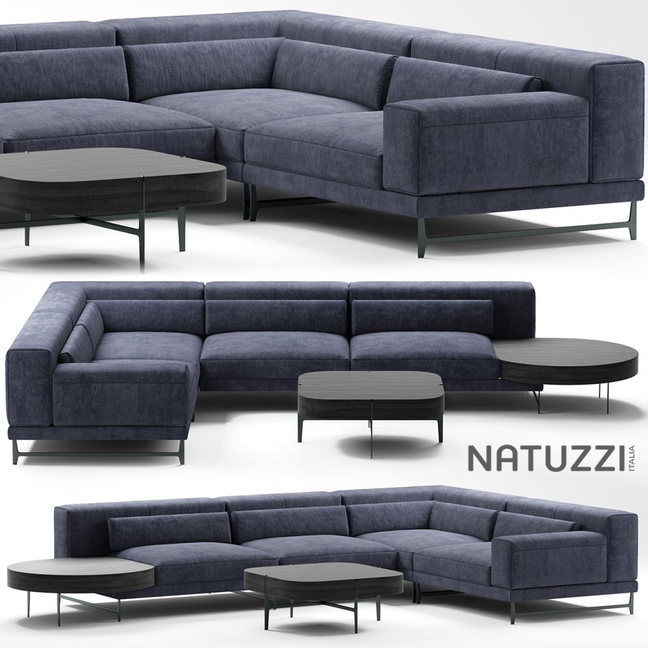 3d модель диван Natuzzi infinito