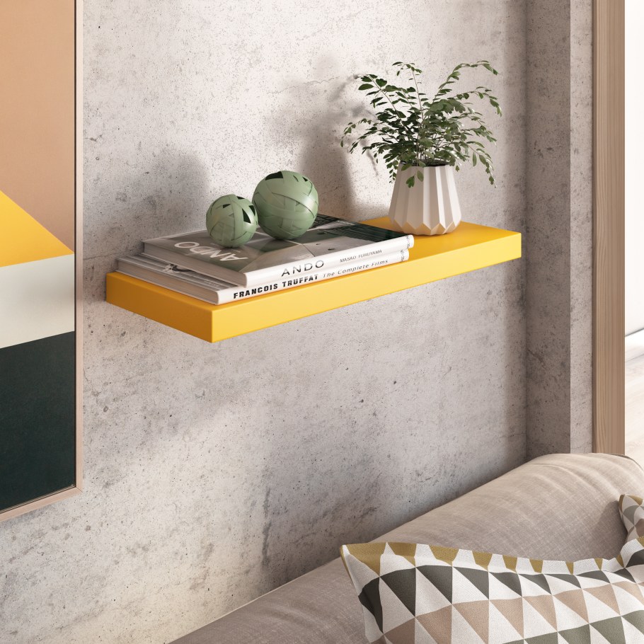 Полка настенная прямая Spaceo, 80х3.8х23