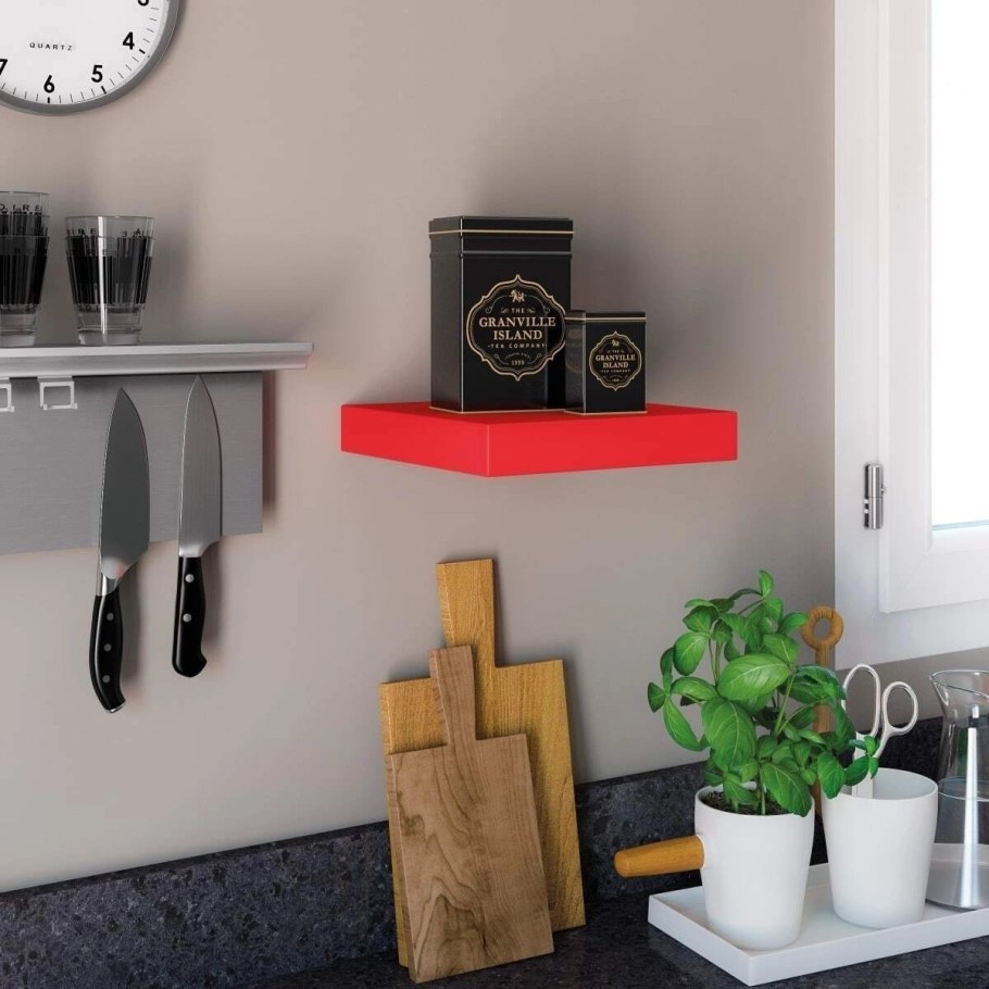 Полка настенная с закругленными углами