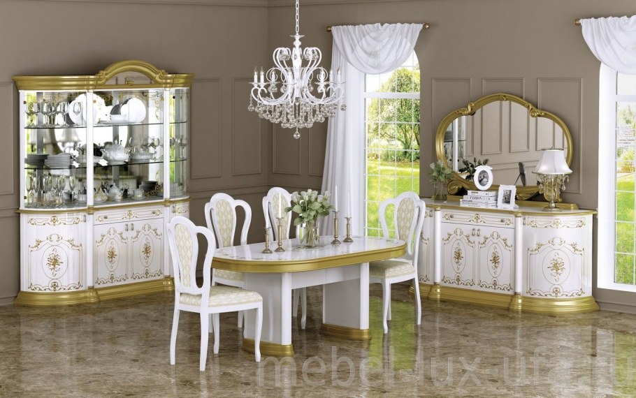 Интердизайн гостиная роза белая/золото