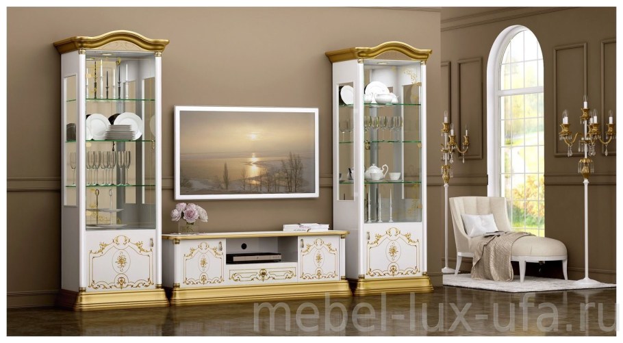 Интердизайн, роза буфет 37.200 (белый/золото)