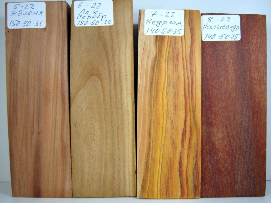 Ламели экзотической древесины