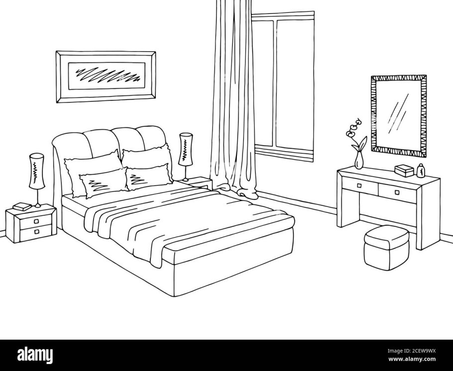 Гостиная раскраска для детей