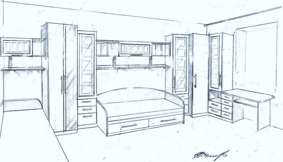 Раскраски для детей мебель в комнате детей