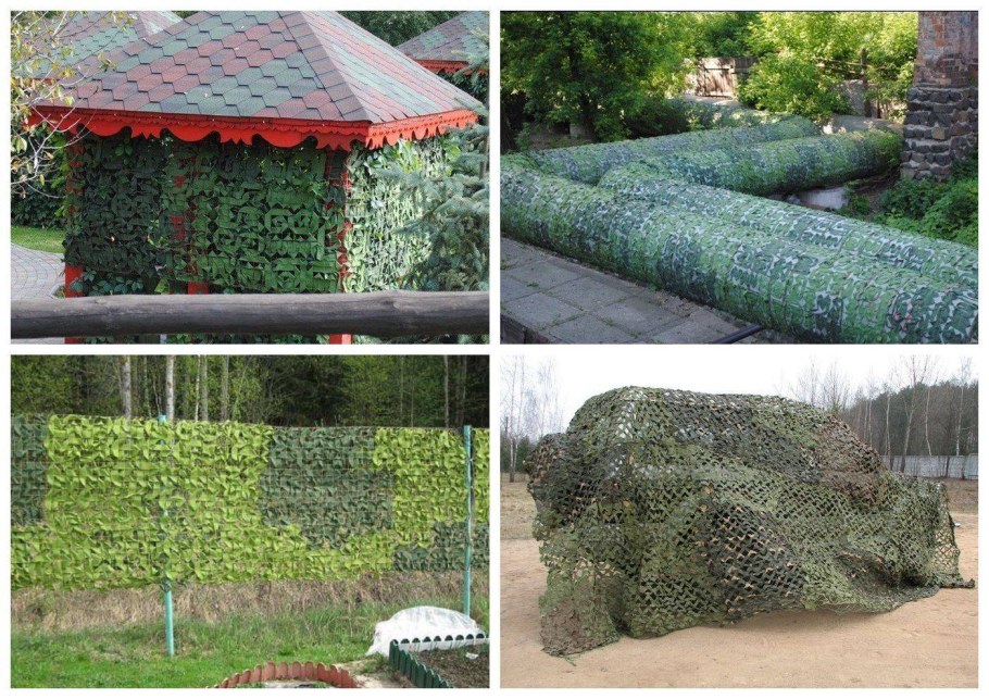 Маскировочная сетка для беседки
