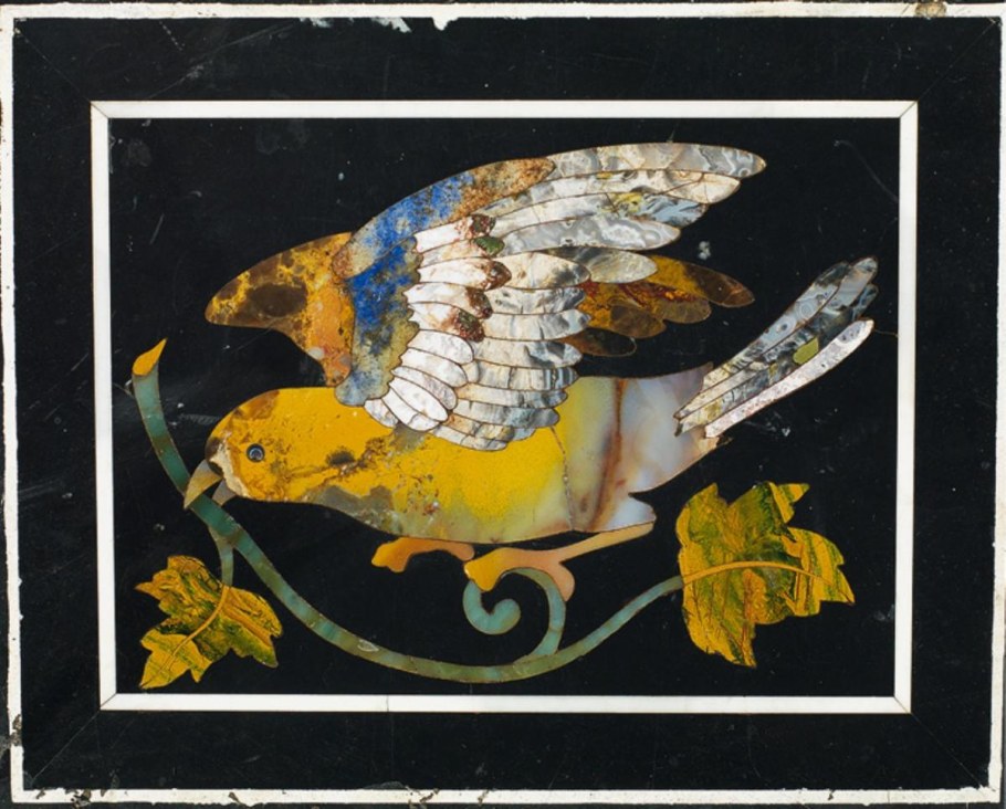 Флорентийская мозаика птицы