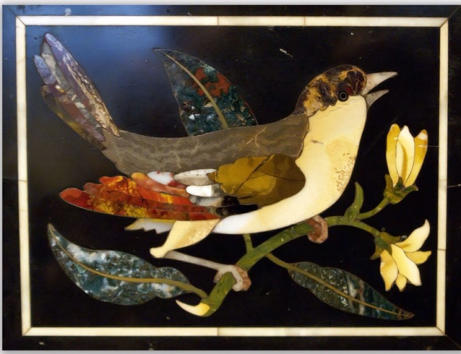 Флорентийская мозаика птицы