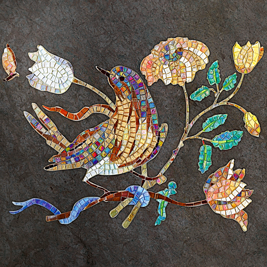 Мозаика птицы сичис