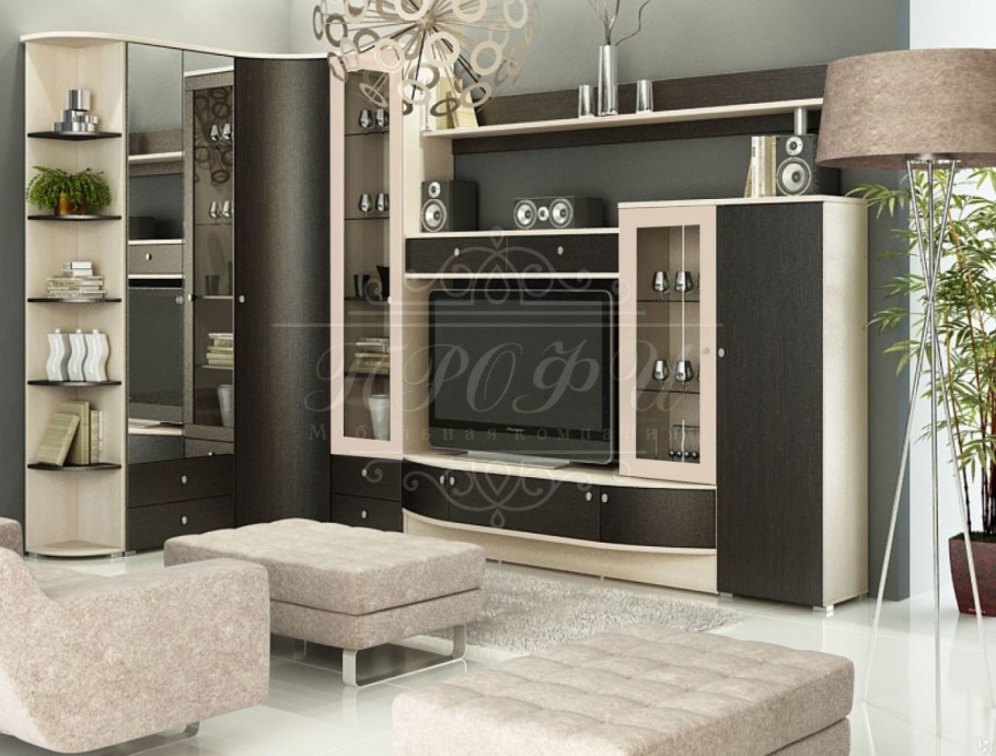 Угловая горка для гостиной