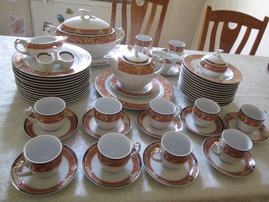 Чайный сервиз Бернадотт Дикая роза