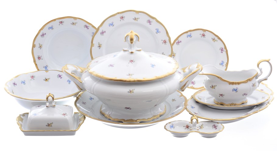 Сервиз Bernadotte чайный платина