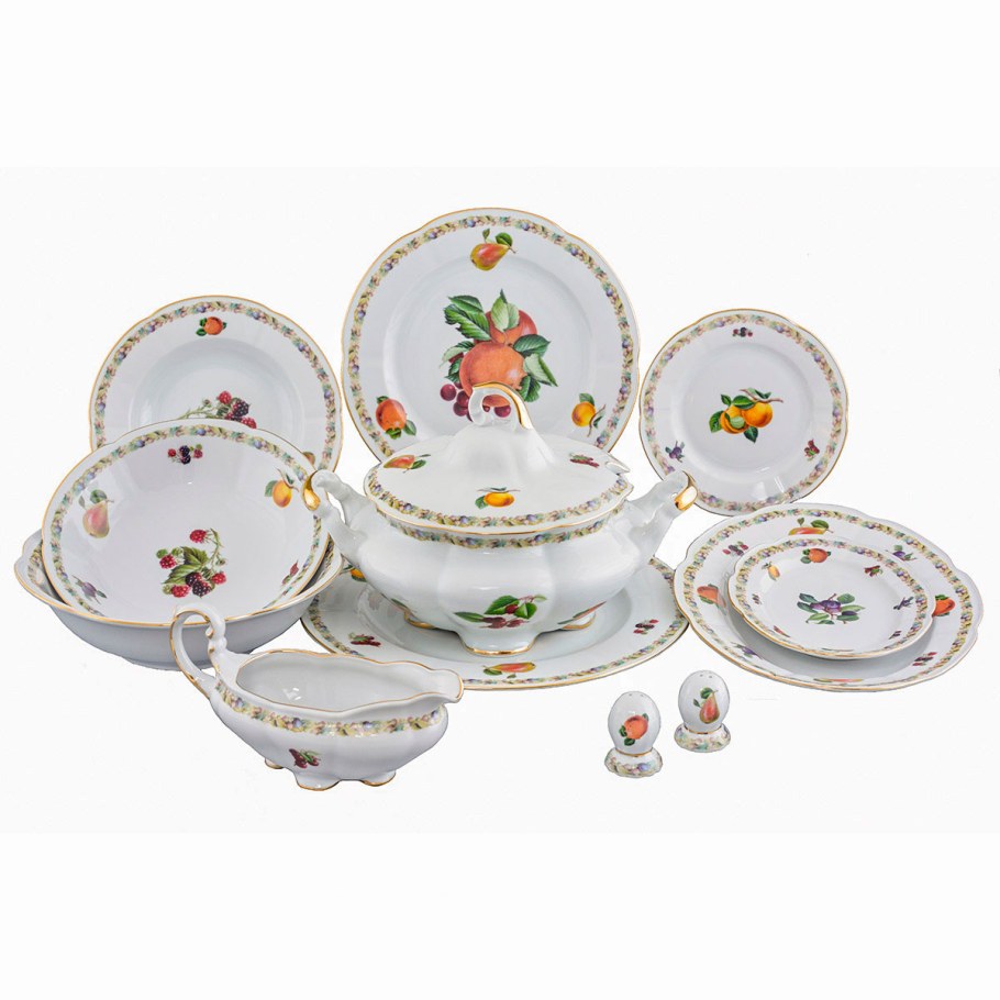 Столовый сервиз на 6 персон Фредерика охота зеленая Roman lidicky