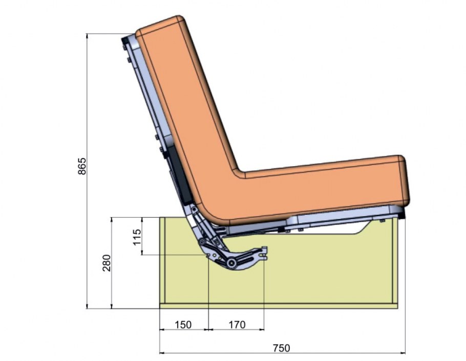 Механизм трансформации металлокаркасный
