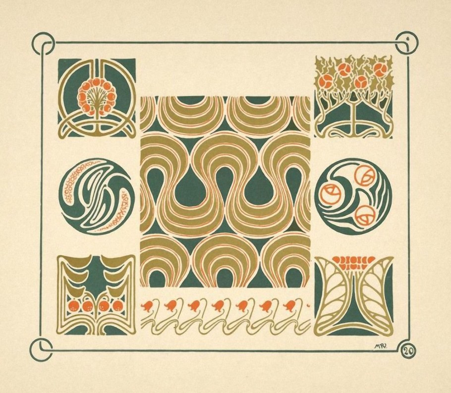 Морис Пийар–верней (1869–1942) орнаменты,