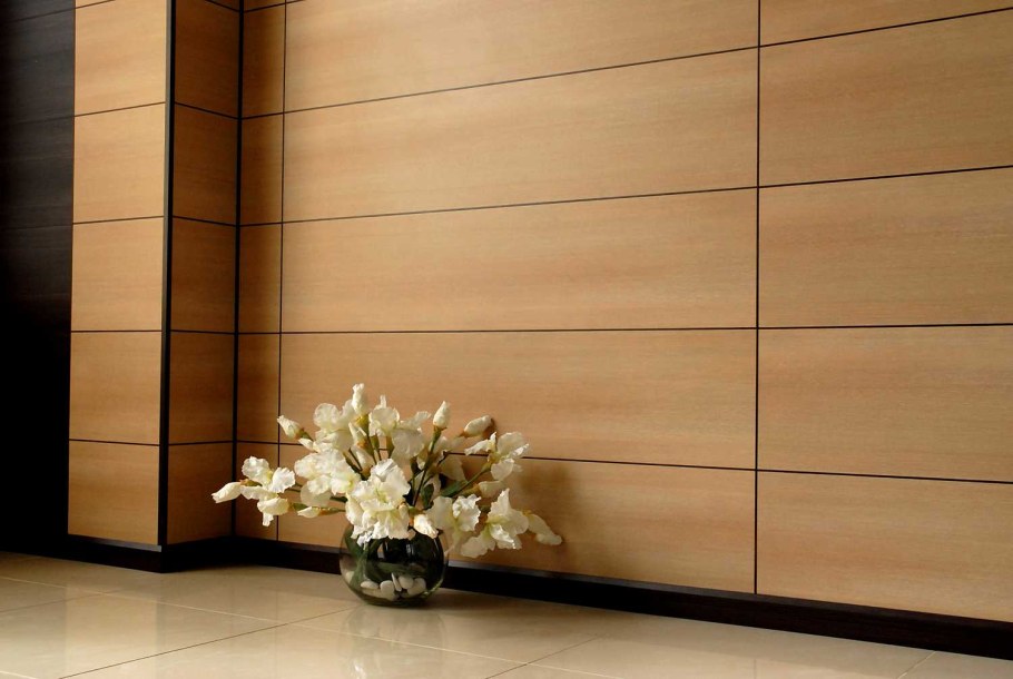 Шпонированные панели Wallhof Wood "тик"