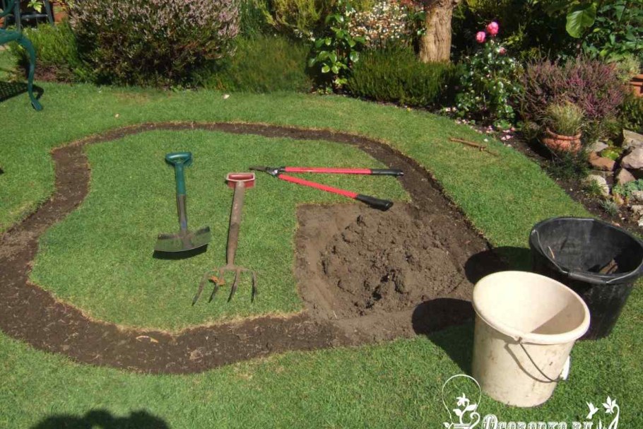 Рустикальный деревенский ландшафтный