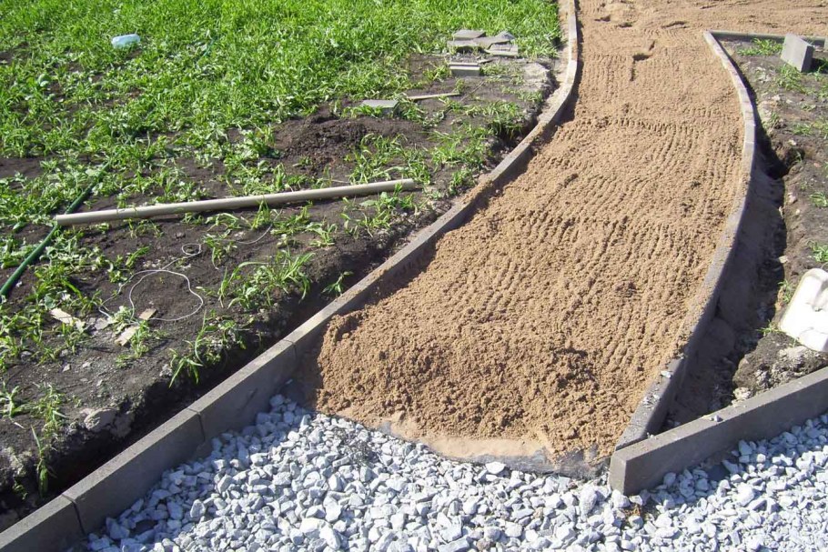 Насыпные садовые дорожки