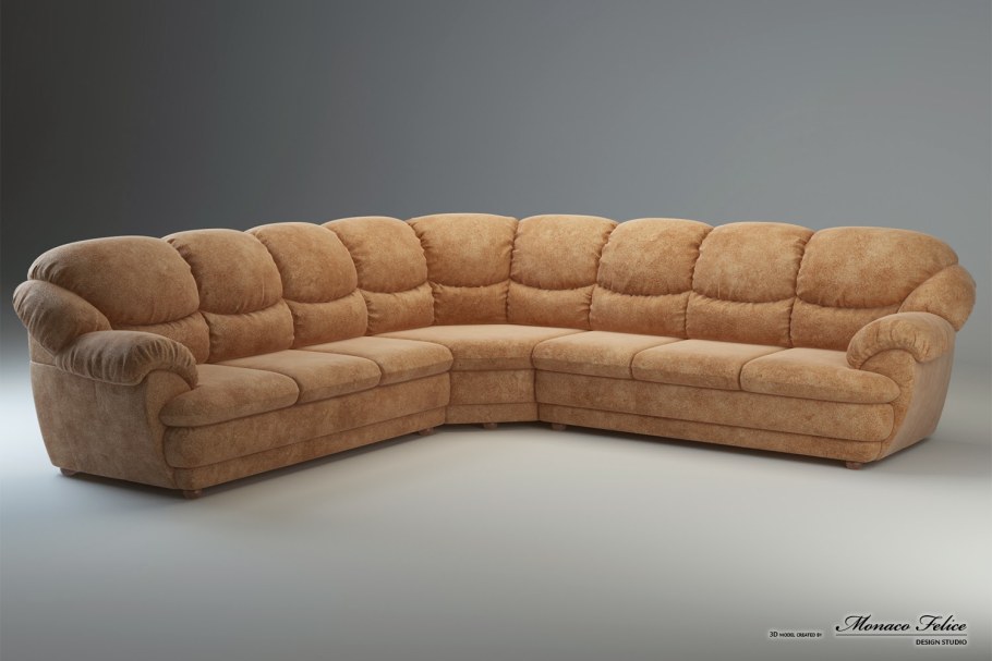 Угловой диван буквой п