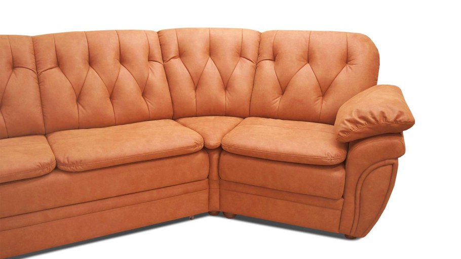 Угловой диван со срезанным углом