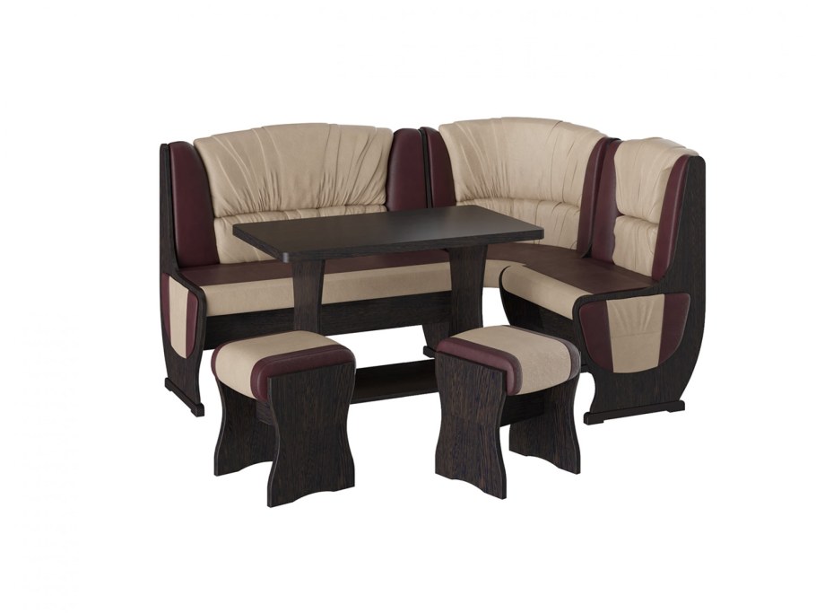 Кухонный уголок уют-5 универсал венге/шоколад/бежевый