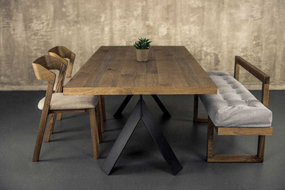 Стол лофт вид сбоку