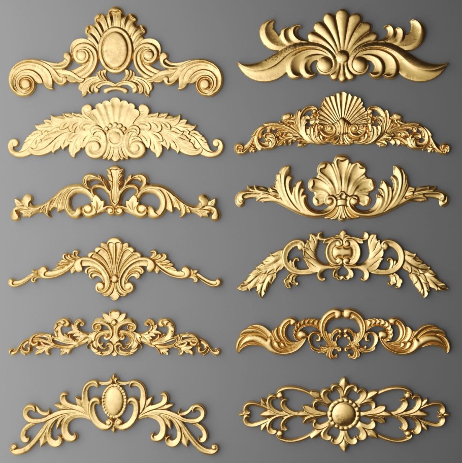 Декор поталью