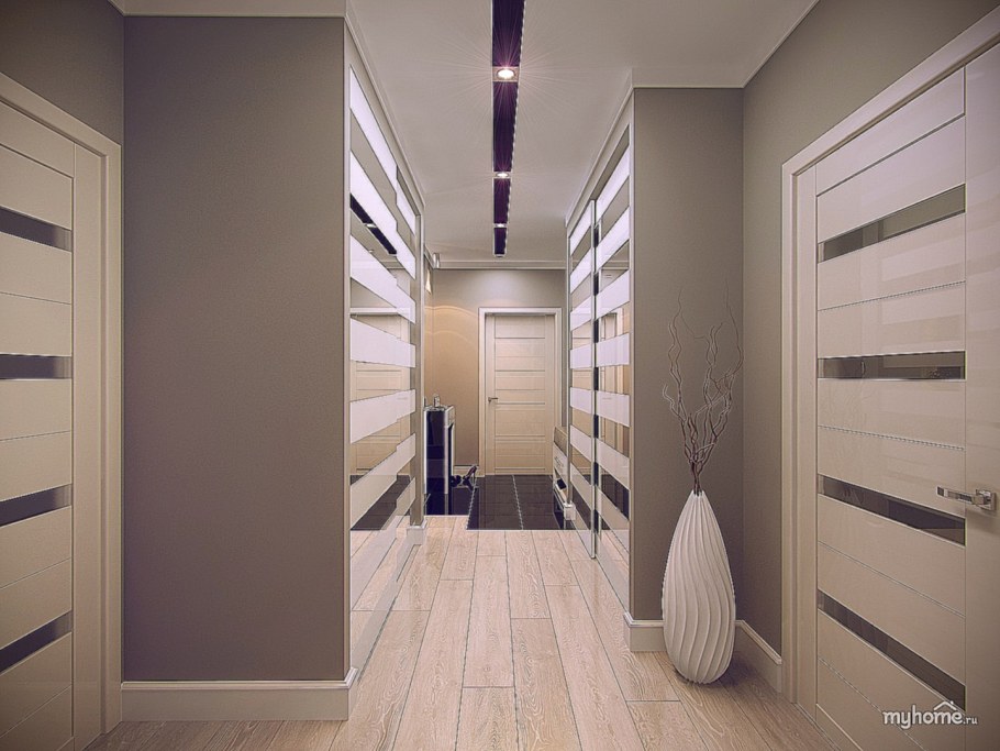 Потолок в узком коридоре