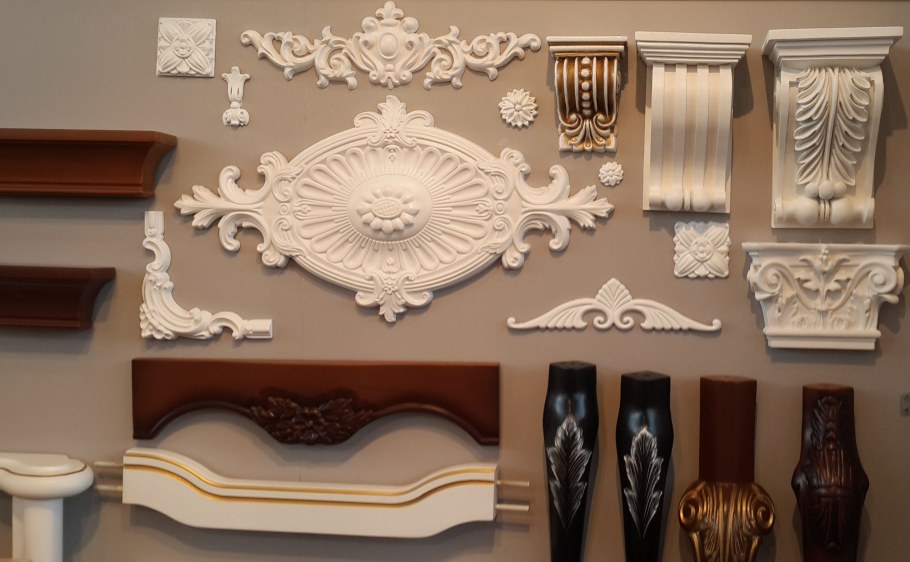 Декор из полиуретана для мебели