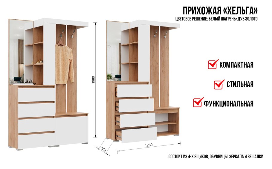 Прихожая Парма Стендмебель