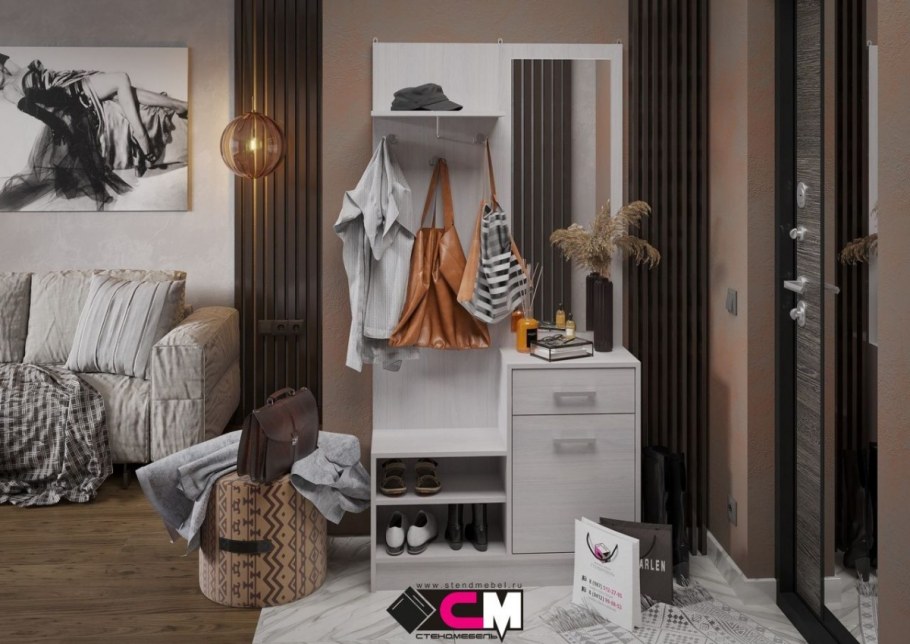 Дебора прихожая (900х1840х292) фасад Анкор/корпус Анкор