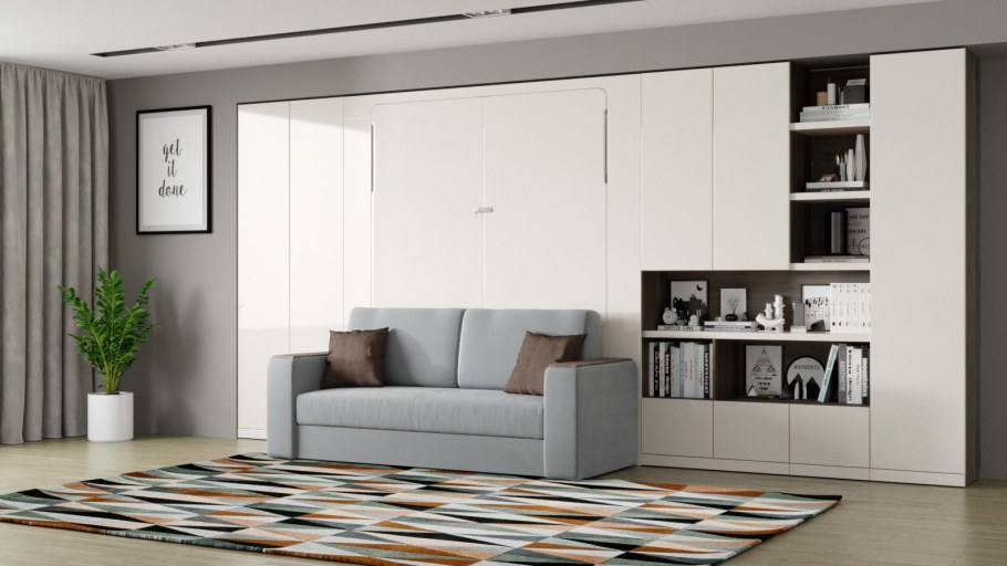 Шкаф-кровать диван трансформер TRANSMEB блюз