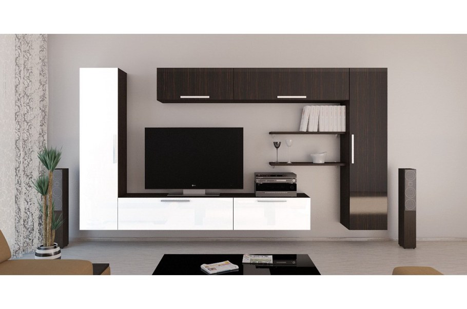 Стенка в гостиную в современном стиле