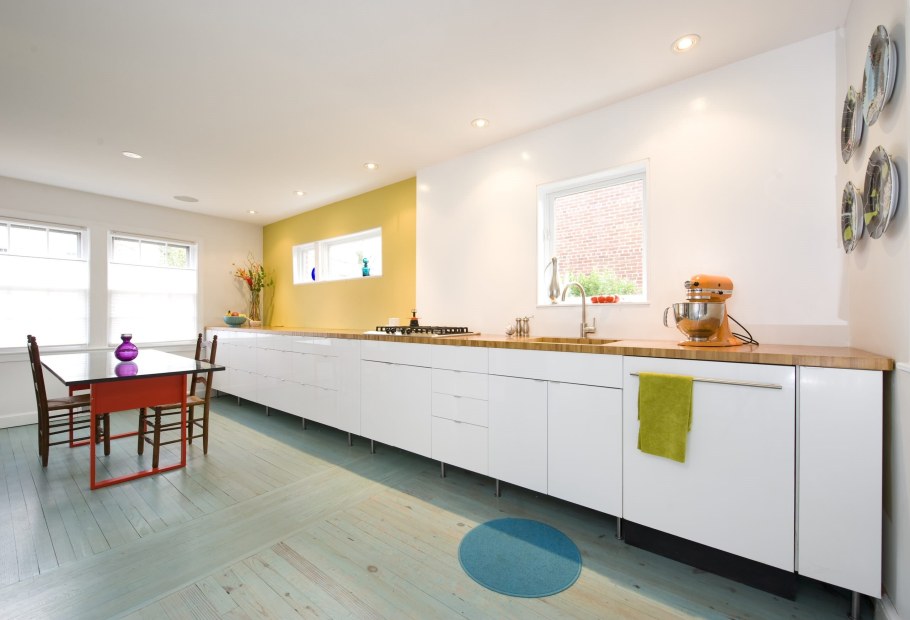 Кухня без навесных шкафов