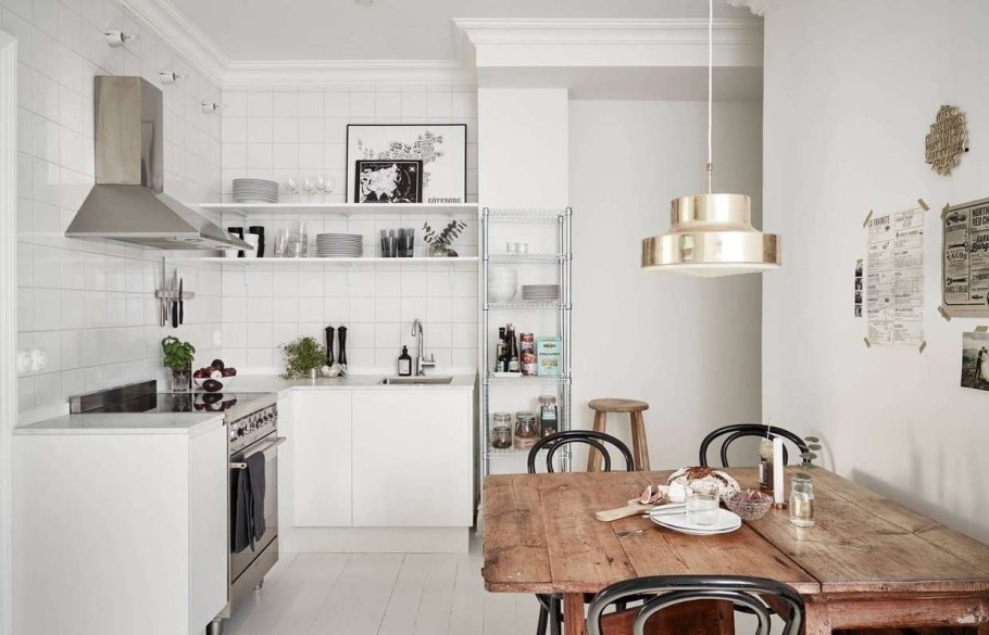 Кухня без верхних ящиков