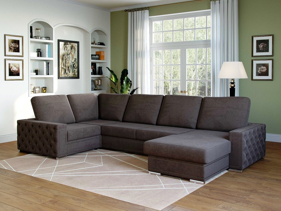 Диван Честер п образный еврокнижка